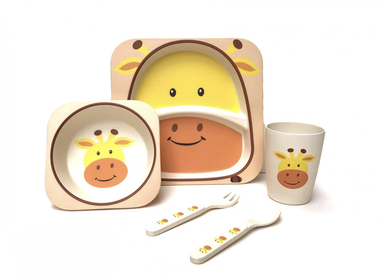 5 Piece Kid Dinner Set – Giraffe